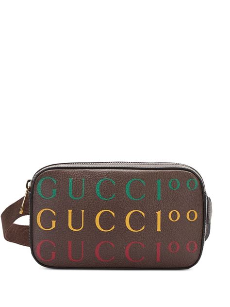 gucci print large belt bag|pre owned gucci belt bag.